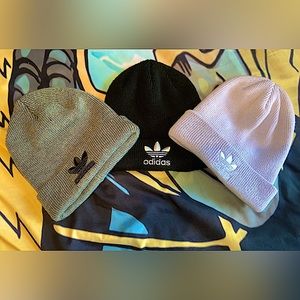 3 Adidas Beanie Bundle